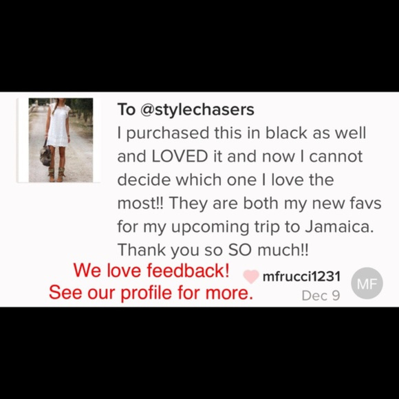 Boho Sleeveless White Lace Mini Beach Dress NWT - Picture 7 of 8